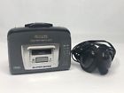 Hs-ta183w Aiwa Stereo Radio Cassette Player Headphones Tested