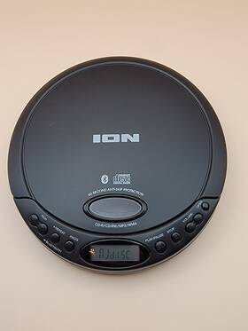 Icd06a Ion Audio Cd Go Retro Portable Player Bluetooth - Black Tested