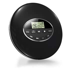 Yr-q60 Jahyshow Portable Personal Cd Player Mp3 Walkman&audio Cable Fit Car Rechargeable