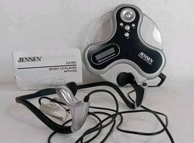 Cd-600 Jensen 077283930614 Sport Cd Player Cd-r/rw Anti Skip Black And Silver With Headphones
