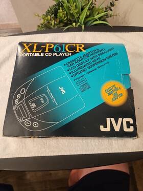 P61cr Jvc Near Mint And Complete Xl Portable Cd Player Used Once
