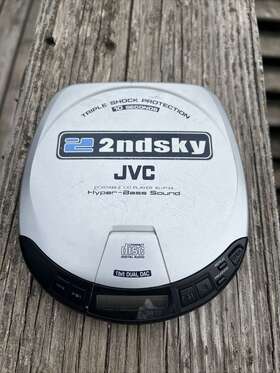 Xl-p34 Jvc Portable Cd Player Shock Protection Hyper Bass Sound Made In Japan