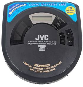 Xl-p43 Jvc Shock Protection Portable Compact Disc Player Personal Cd Parts