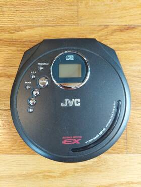 Xl-pg37bp Jvc Portable Cd Player With Anti-shock - Tested/works Fast Shipping