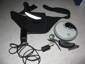 Xl-pm6 Jvc Compact Disc Portable Cd Player Hyper Bass Sound Tested Power Supply