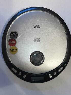 Jwin Jx-cd355v3 Portable Cd Player 20 Track Programmable Cd-r Compatible Tested Works