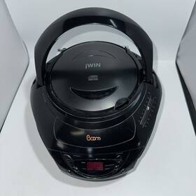 Jx-cd424blk Jwin Dvd Player/ Am Fm Stereo Radio Receiver Tested Black 2i