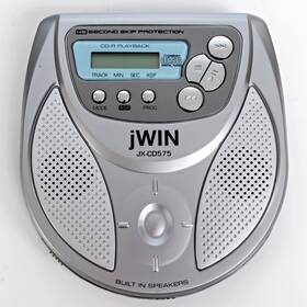 Jx-cd575 Jwin Portable Cd Player With Built In Speaker And Headphone Jack