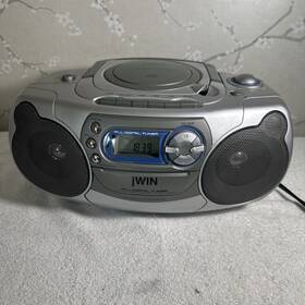 Jx-cd742 Jwin Portable Stereo Gray Cd-casette-radio With Cord