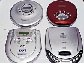 Jwin Jx-cd900 Vintage Lot Of 4 Portable Cd Players And Duraband 3 Working 1 Not