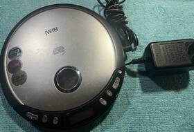 Jwin Jx-cd933sv3 Portable Cd Player Cd-r Compatible 20-track Silver/black