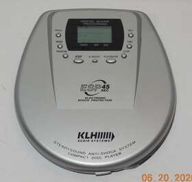 Dm45ck Klh Portable Cd Player Model Rare Htf Tested And Works