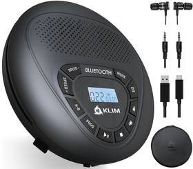 Klim 701152105205 Speaker Bluetooth Cd Player With Speakers New Discman Rechargeable Bat