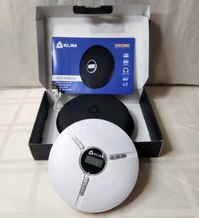 Klim Kl08-wht Discman Portable Cd Player - White Rechargeable Battery