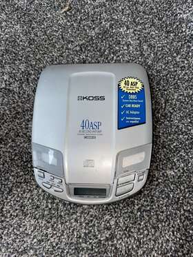 Cd687 Koss Portable Cd Player Works
