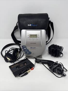 Cdp1659 Koss Discman Cd1659 Portable Compact Disc Player With Accessories Tested And Works