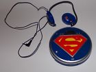 Ksu761c Dc Comics Superman Personal Cd Player With Headphones Works Great