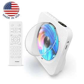45a2d Ksw Bluetooth Cd Player With Lcd Display Built-in Speakers Timed Music Fm Usb Sd Aux