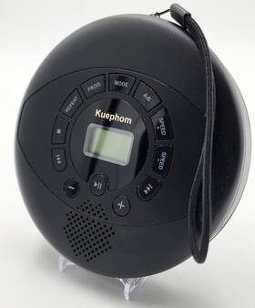 Pm-11 Kuephom Portable Cd Player Walkman Discman Bluetooth Usb Aux Speakers Black
