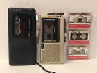 M607v L200 Olympus Lot Pearlcorder Microcassette Recorder Sony Part Repair