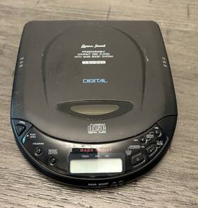 Lenoxx Sound Cd-94 Portable Cd Player Programmable Bass Boost Black 1997 Works