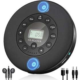 Lukasa 778197436659 Portable Bluetooth Cd Player Built-in Speaker Stereo Personal Walkman