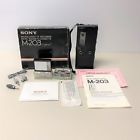 M-203 Sony Vintage Micro Cassette Recorder With Original Box And Accessories