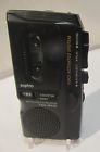 M-5699 Sanyo Rechargeable Microcassette Recorder Black Battery Vgc