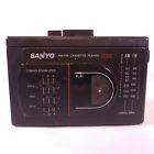 Gr78 M Sanyo Vtg Radio Cassette Player Walkman Stereo Black Portable