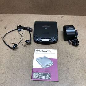 Az6843 Magnavox Portable Cd Player Esp Dyamic Bass Booster With Headphone Adapter