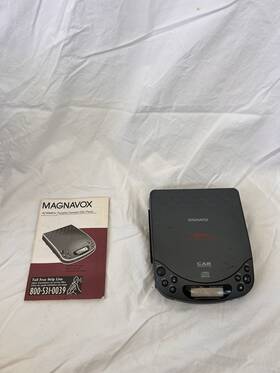 Az6846car Magnavox Portable Cd Player Black Esa Car Acoustics Headphone Jack