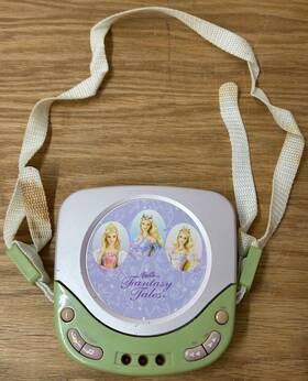 Mattel Bt-150 Rare 2004 Barbie Fantasy Tales Rapunzel Pauper Swan Lake Musical Cd Player Works