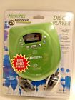 Md6225-03 Memorex New Cd Player In Green Headphones Bass Boost