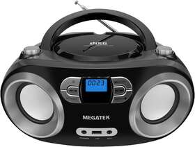 Cb-m25bt Megatek Black Portable Cd Player - Cb-m25bt-black New Open Box