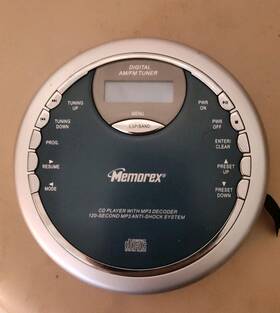 8859 Memorex Mpd Am Fm Cd Esp Mp3 Player Tested And Working