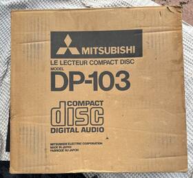 Mitsubishi Dp-103 Vintage Cd Player In Box Japan Made Untested Nos Look