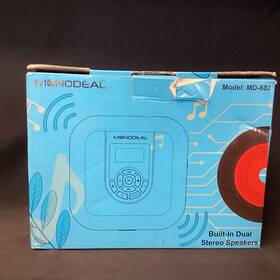 Md-602 Monodeal Cd Player Portable Bluetooth With Speakers And Fm Transmitte