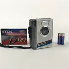 Mr-49 Sanyo Compact Cassette Recorder Recording With Tape And Batteries Tested