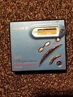 R-500 Mz Sony Blue Minidisc Recording Md Walkman Used