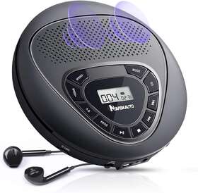 Bq0260b Naviskauto Portable Cd Player With Speakers Rechargeable For Car/auto