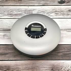 Vq0251s Naviskauto Model Portable Rechargeable Cd Player Silver Tested