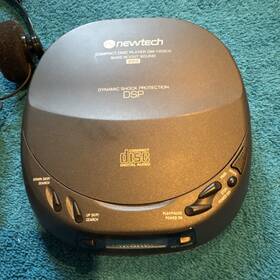 Dm-1203ck Newtech Vintage Portable Cd Player Working