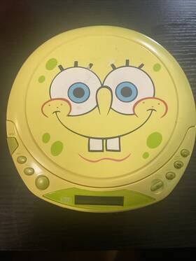 S8110 Nickelodeon Spongebob Squarepants Cd Walkman Disc Player Vtg 2003