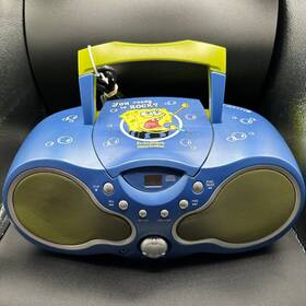 Sb261 Nickelodeon Y2k Spongebob Squarepants Portable Cd Am/fm Radio Viacom 2003 W Cord Works