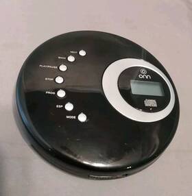 On12av025 Onn Portable Cd Player Black In Working Condition
