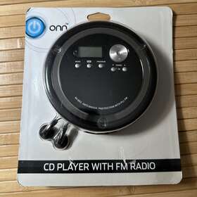 Ond19aaa11 Onn New/sealed Portable Cd Player With Fm Radio - Black