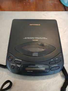 Cd-3380 Optimus 42-5033 Vtg Portable Compact Disc Cd Player 1 Bit Radio Shack
