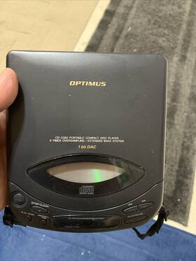 Cd-3380 Optimus Portable Cd Player 1 Bit Dac 1993 Free Shipping