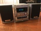 Ox-naj10u Aiwa Stereo With Dual Cassette Tape And Super