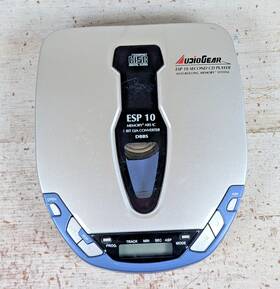 Panashiba Cd1010 Vtg Audiogear Esp 10 Portable Cd Player Blue Silver 1999 Y2k